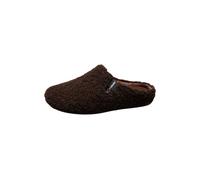 Pantoffel VERBENAS, Herren, Gr. 42, braun (dunkelbraun), Textil, unifarben, Schuhe, Homeslipper, Wohlfühlschuh, Hausschuh mit Label (28464068-42) dunkelbraun