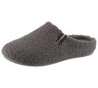 Pantoffel VERBENAS, Herren, Gr. 44, grau (anthrazit), Textil, Schuhe, Homeslipper, Wohlfühlschuh, Hausschuh mit Label (91523527-44) anthrazit