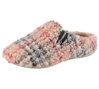 Pantoffel VERBENAS "York Gales" Gr. 36, bunt (beige, kariert) Damen Schuhe Hausschuh Pantoffeln (36633059-36) beige, kariert
