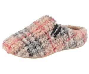Pantoffel VERBENAS "York Gales", Damen, Gr. 36, wärmend, bunt (beige, kariert), Textil, Schuhe Hausschuh Pantoffeln, Hausschuh, Homeslipper, Wohlfühlschuh in karierter Optik (36633059-36) beige, karie