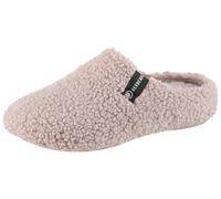 Pantoffel VERBENAS "YORK GALES", Damen, Gr. 42, grau (helltaupe), Textil, Schuhe Hausschuh Pantoffeln Plüsch Hausschuh, Pantoffel, Hausschuh, Homeslipper zum Schlupfen (12429315-42) helltaupe