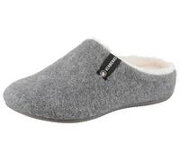 Pantoffel VERBENAS "York Picos Pet", Damen, Gr. 40, grau (hellgrau), Textil, meliert, Schuhe Pantoffel, Homeslipper, Clog, Hausschuh mit wärmender Innenausstattung (85626963-40)