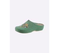 Pantoffel WALDLÄUFER, Damen, Gr. 37, grün (apfel), Filz, Schuhe Hausschuh Pantoffeln (47449220-37) apfel