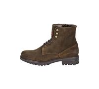 Schnürstiefelette PANTOFOLA D´ORO "Pantofola d'Oro Stiefelette Veloursleder", Gr. 41, braun (mittelbraun), Veloursleder, casual, Schuhe (98409403-41) mittelbraun