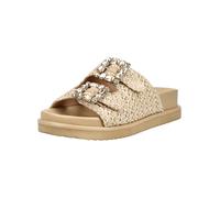 Pantolette ALMA EN PENA "ALMA EN PENA Pantoletten Lederimitat", Damen, Gr. 38, sand, Lederimitat, Schuhe Pantolette (55107152-38) sand