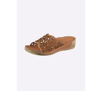 Pantolette ANDREA CONTI, Damen, Gr. 37, cognac, Glattleder, Schuhe Pantolette (57044241-37) cognac