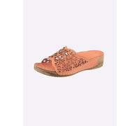 Pantolette ANDREA CONTI, Damen, Gr. 42, orange (lachs), Glattleder, Schuhe Pantolette (42939538-42) lachs