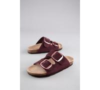 Pantolette ANISTON SHOES, Damen, Gr. 40, rot (bordeaux), Veloursleder, Schuhe Pantolette, Hausschuh, Sommerschuh, Schlappen (25580345-40)