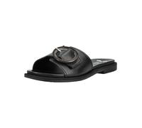 Pantolette ARA "ELBA", Herren, Gr. 41, schwarz, Glattleder, unifarben, Schuhe Pantolette, Sommerschuh, Schlupfschuh mit Zierschnalle, in Weite G (= weit) (52987438-41) schwarz