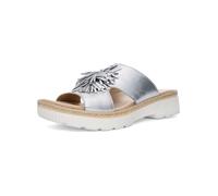 Pantolette ARA "Ara Pantoletten Leder", Damen, Gr. 43, silber, Leder, Schuhe Pantolette (95684738-43)