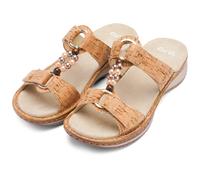 Pantolette ARA "Ara Pantoletten Lederimitat", Damen, Gr. 41, natur, Lederimitat, Schuhe Pantolette (48827353-41) natur