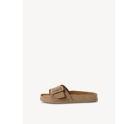 Damen-Pantolette TAUPE - Gr. - 39