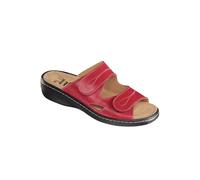 Pantolette BELVIDA, Damen, Gr. 41, rot, Glattleder, Schuhe Pantolette (180303-41) rot