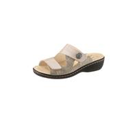 Pantolette BELVIDA, Damen, Gr. 42, grau (taupe, bedruckt), Glattleder, Nubukleder, Schuhe Pantolette (79977843-42) taupe, bedruckt