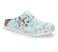 Pantolette BIRKENSTOCK "Kay ESD", Damen, Gr. 35, grün (mintgrün), Obermaterial: 100% sonstige Fasern AF., Schuhe Pantolette (56534354-35) mintgrün
