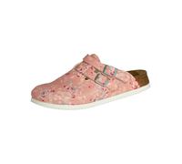 Pantolette BIRKENSTOCK "Kay SL", Damen, Gr. 38, grün (rosa), Obermaterial: 50% Rindsleder Leather cow. 50% Lammleder LEL., Schuhe Pantolette (22147650-38) rosa