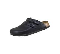 Pantolette BIRKENSTOCK "Kay SL", Damen, Gr. 41, schwarz, Obermaterial: 50% Rindsleder Leather cow. 50% Lammleder LEL., Schuhe Pantolette (65079637-41) schwarz