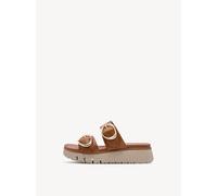 Tamaris Comfort Damen Wedge/Plat Mule MultiAdjustable Cognac 39