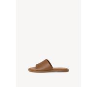 Tamaris Damen Lederpantolette Cognac Größe EU 40