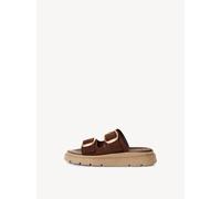 Tamaris Pantoletten MOCCA Leder Braun Damen Größe 42