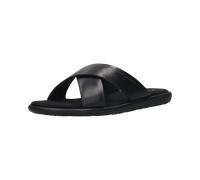 Pantolette BUGATTI, Herren, Gr. 40, schwarz, Leder, Schuhe Pantolette, Sommerschuh, Hausschuh, Strandschuh zum Schlupfen (62276410-40)