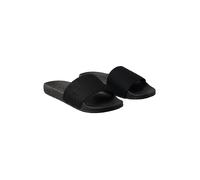 Pantolette CALVIN KLEIN "ESS SLIDE HF SIDE LOGO CV", Herren, Gr. 42, schwarz, Textil, unifarben, Basic, Schuhe Pantolette, Strandschuh, Sommerschuh, Flat mit Textil-Bandage, schmale Form (97161556-42)