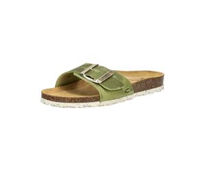 Pantolette CAMEL ACTIVE "camel active Pantoletten Leder", Damen, Gr. 37, grün, Leder, Schuhe Pantolette (19831341-37) grün