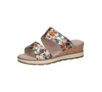 Pantolette CAPRICE "Caprice Pantoletten Leder", Damen, Gr. 40, multicolor, Leder, Schuhe Pantolette (69341027-40) multicolor