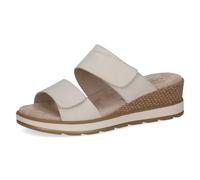Caprice Pantoletten Snow Nubuc Leder mit Fußbett Beige Gr. 39 EU Hinweis: In den Eingaben gibt es widersprüchliche Farbangaben (Beige/Snow Nubuc und Weiß); ich habe Beige (Snow Nubuc) verwendet.