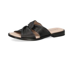Pantolette CAPRICE, Damen, Gr. 39, schwarz, Nappaleder, Schuhe Pantolette, Blockabsatz, Sommerschuh mit hochwertiger Memotion Ausstattung (76501319-39) schwarz