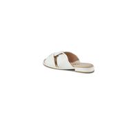 CAPRICE Damen Pantoletten aus Leder Bequem, Weiß (White Nappa), 39 EU