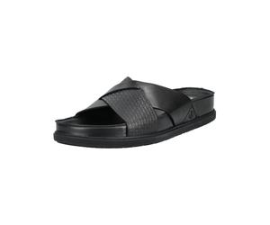 Pantolette CLARKS "Clarks Pantoletten Leder", Herren, Gr. 43, schwarz, Leder, Schuhe Pantolette (45073522-43) schwarz