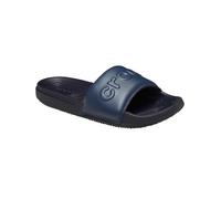 Pantolette CROCS "All Day Slide", Damen, Gr. 46, blau (marineblau), Obermaterial: 50% Polyester PES. 50% Sonstiges Material (Ananasfaser) AM_PF ., Schuhe Pantolette (28198816-46) marineblau