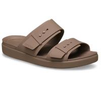 Pantolette CROCS "Brooklyn Buckle Low", Damen, Gr. 38, hellbraun, latte, Croslite™, unifarben, Schuhe Pantolette, Sommerschuh, Strandschuh, Hausschuh mit Softfußbett (62190462-38) hellbraun, latte