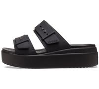 Crocs Damen Brooklyn Buckle Low Wedge Clog, Schwarz, 42/43 EU