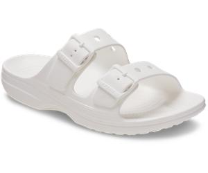 Pantolette CROCS "Saturday Sandal", Damen, Gr. 36, weiß, Croslite™, unifarben, Schuhe Pantolette, Sommerschuh, Strandschuh, Badeschuh mit Fußbett aus Croslite™-Schaum (88428046-36) weiß