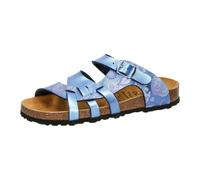 Pantolette Damen Schnallen blau LICO Bioline FloraBlau / 38