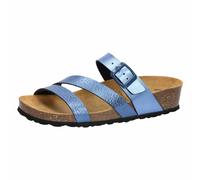 Pantolette Damen Schnallen blau LICO Natural Glitter - Blau / 38