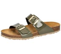 Pantolette Damen Schnallen grau LICO Bioline Mera - Grau / 36