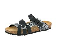 Lico BIOLINE LADY SOFT Damen Pantoletten, Schwarz/ Weiß, 39 EU