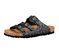 Lico Bioline Lady Soft Damen Hausschuh, schwarz/silber, 40 EU