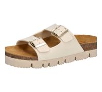 Pantolette Damen Schnallen weiß LICO Bioline Chic - Weiß / 39