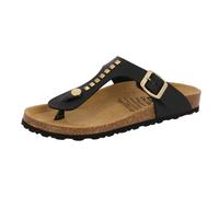 Pantolette Damen Slipper schwarz LICO Bioline Goldstar - Schwarz / 42