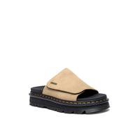 Pantolette DR. MARTENS "Zebzag", Damen, Gr. 40, beige, Nubukleder, Schuhe Pantolette, Plateau Slipper, Sommerschuh, Schlupfschuh mit großer Klett-Bandage (65771800-40) beige