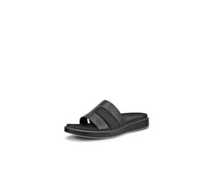 Pantolette ECCO "ECCO FLOWT W", Damen, Gr. 42, schwarz, Leder, Schuhe Pantolette, Sommerschuh, Hausschuh, Freizeitschuh, Keilabsatz, zum Schlupfen (23233112-42) schwarz