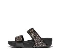 Fitflop Damen Lulu Multi-Tonal Glitter Slides Sandale, Schwarz, 39 EU