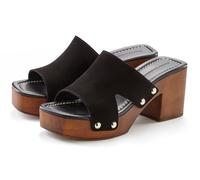 Pantolette FRENCH CONNECTION, Damen, Gr. 38, schwarz, Obermaterial: 100% Rindsleder. Futter: 100% Rindsleder. Decksohle: 100% Synthetik. Laufsohle: 100% Synthetik, unifarben, modisch, Schuhe, Mule, Sa