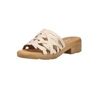 Pantolette GABOR COMFORT "Gabor Comfort Pantoletten Glattleder", Damen, Gr. 38, puder, Glattleder, Schuhe Pantolette (77404047-38) puder