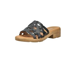 Pantolette GABOR COMFORT "Gabor Comfort Pantoletten Glattleder", Damen, Gr. 40, schwarz, Glattleder, Schuhe Pantolette (46229911-40) schwarz
