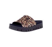 Pantolette GABOR COMFORT "Gabor Comfort Pantoletten Leder", Damen, Gr. 39, leopard, Leder, Schuhe Pantolette (13970318-39) leopard